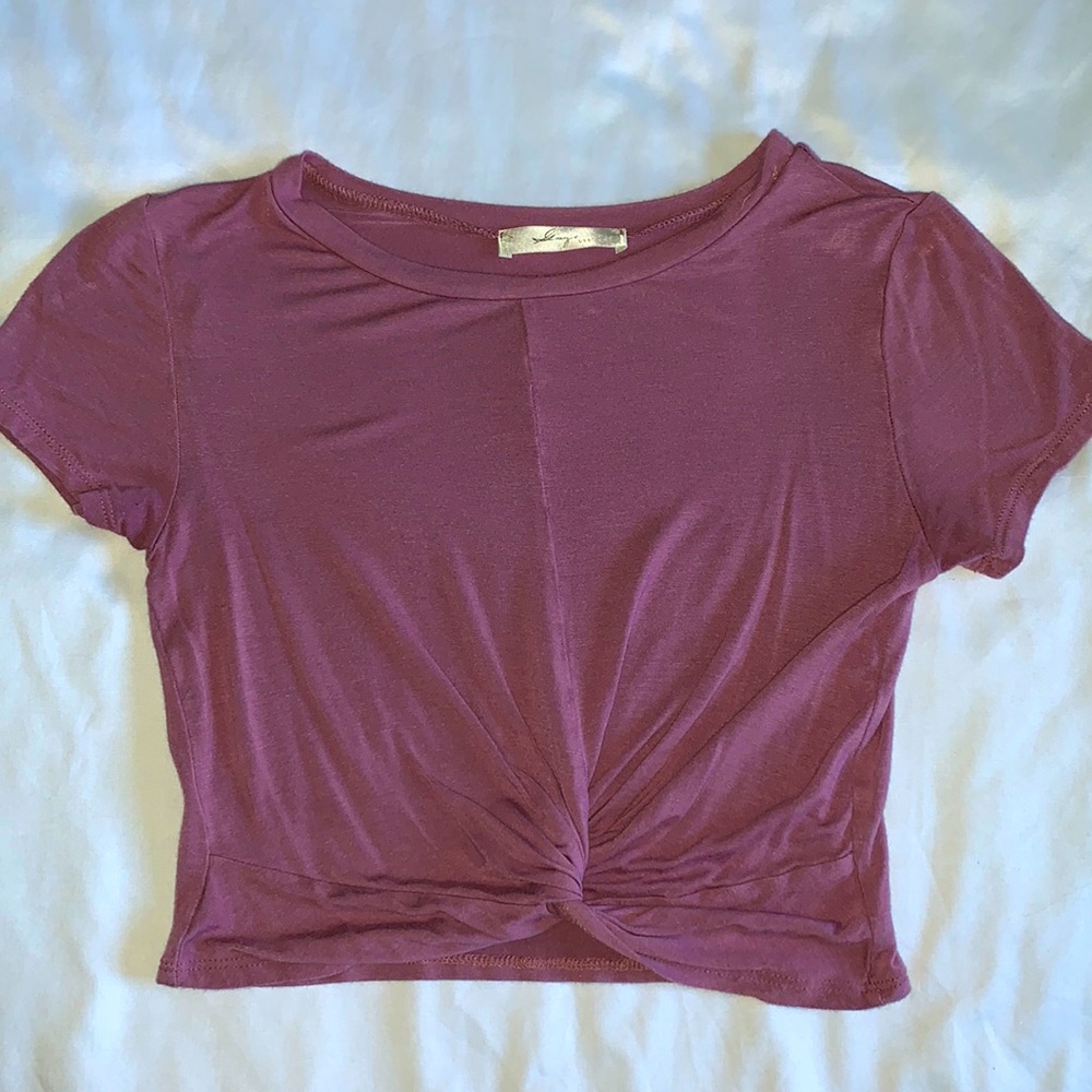 Light purple crop top